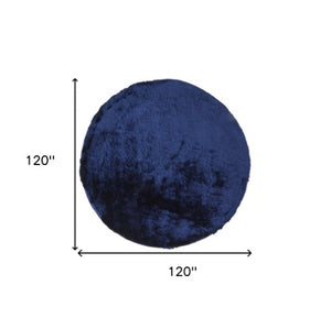 Homeroots 5' Handmade Pink Shag Area Rug - Luxurious Tufted Design For Cozy Living Spaces And Decor Accents 10' Round Polyester 510974