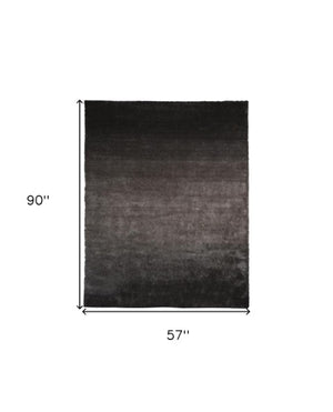 Homeroots 5' Handmade Pink Shag Area Rug - Luxurious Tufted Design For Cozy Living Spaces And Decor Accents 5' X 8' Polyester 510977