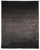 Homeroots 8' X 10' Gray And Black Shag Tufted Handmade Area Rug Gray,Black Polyester 510978