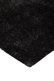 Homeroots 8' X 10' Gray And Black Shag Tufted Handmade Area Rug Gray,Black Polyester 510978