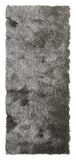 Homeroots 6' Charcoal Shag Hand Tufted Runner Rug Gray,Black Cotton Blend 510979