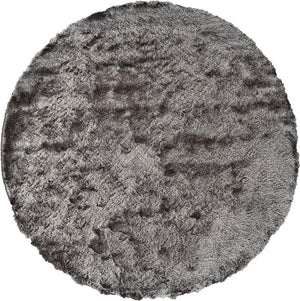 HomeRoots 4' Handmade Pink Shag Area Rug - Plush Retro Design for Cozy Comfort in Any Room Decor Style 10' Round 510981