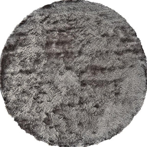 Homeroots 5' Handmade Pink Shag Area Rug - Luxurious Tufted Design For Cozy Living Spaces And Decor Accents 10' Round Polyester 510981