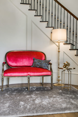 Homeroots 5' Handmade Pink Shag Area Rug - Luxurious Tufted Design For Cozy Living Spaces And Decor Accents 8' X 10' Polyester 510992