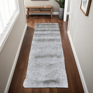 HomeRoots 4' Handmade Pink Shag Area Rug - Plush Retro Design for Cozy Comfort in Any Room Decor Style 6' Runner 510993