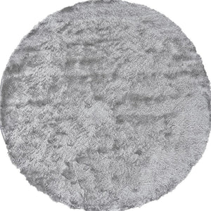 Homeroots 5' Handmade Pink Shag Area Rug - Luxurious Tufted Design For Cozy Living Spaces And Decor Accents 10' Round Polyester 510995