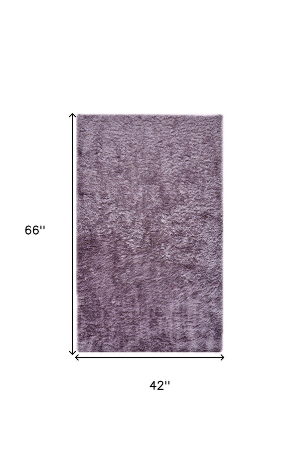 HomeRoots 4' Handmade Pink Shag Area Rug - Plush Retro Design for Cozy Comfort in Any Room Decor Style 4' X 6' 510997