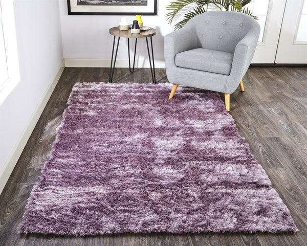 HomeRoots 4' Handmade Pink Shag Area Rug - Plush Retro Design for Cozy Comfort in Any Room Decor Style 4' X 6' 510997