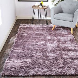 HomeRoots 4' Handmade Pink Shag Area Rug - Plush Retro Design for Cozy Comfort in Any Room Decor Style 4' X 6' 510997