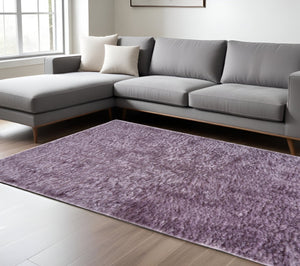 HomeRoots 4' Handmade Pink Shag Area Rug - Plush Retro Design for Cozy Comfort in Any Room Decor Style 8' X 10' 510999