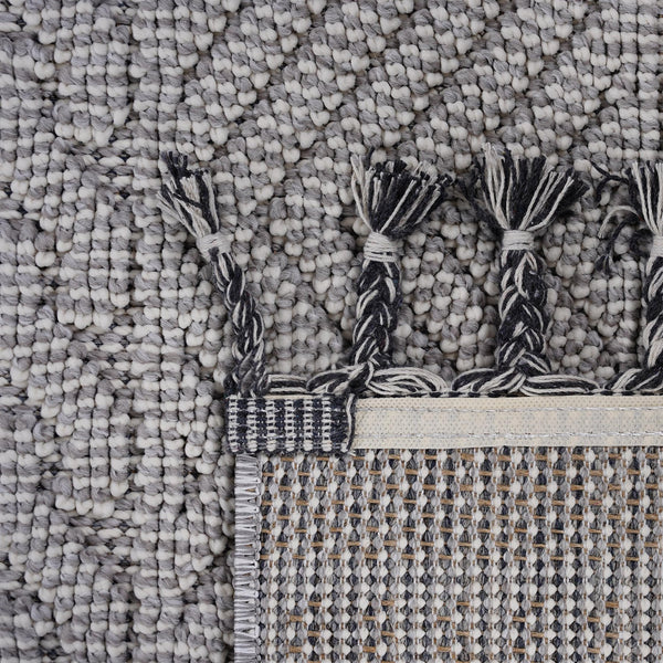 English Elm Loom Geometric White Area Rug 2X8 - Durable, Stain-Resistant, Indoor/Outdoor Design For Family Life B335P289590