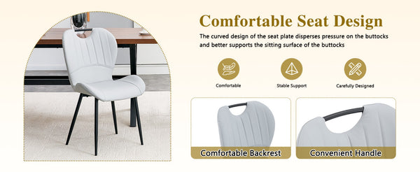 English Elm Set of 4 Olive Fabric Dining Chairs Ergonomic Cushion Black Steel Frame Modern Black,Light Gray W1151P454884