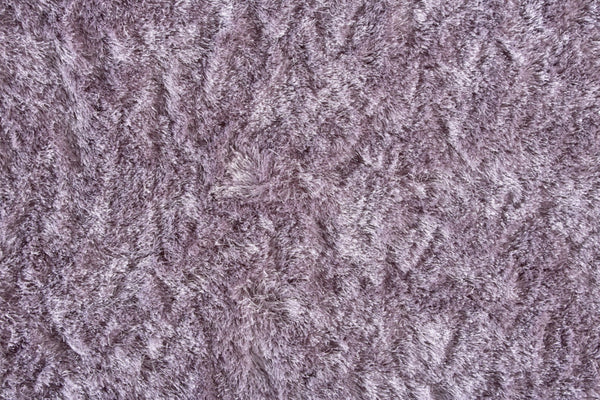 Homeroots 5' Handmade Pink Shag Area Rug - Luxurious Tufted Design For Cozy Living Spaces And Decor Accents Purple Polyester 511000