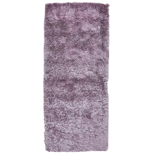 Homeroots 5' Handmade Pink Shag Area Rug - Luxurious Tufted Design For Cozy Living Spaces And Decor Accents Purple Polyester 511000
