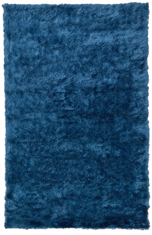 Homeroots 8' X 10' Blue And Green Shag Tufted Handmade Area Rug Blue,Green Polyester 511006