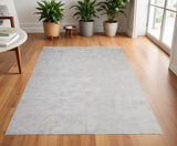 Homeroots 4' X 6' White Shag Tufted Handmade Area Rug White Polyester 511011