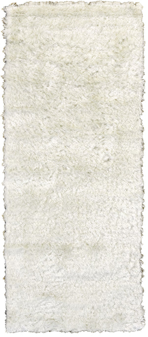 Homeroots 5' Handmade Pink Shag Area Rug - Luxurious Tufted Design For Cozy Living Spaces And Decor Accents White Cotton Blend 511014