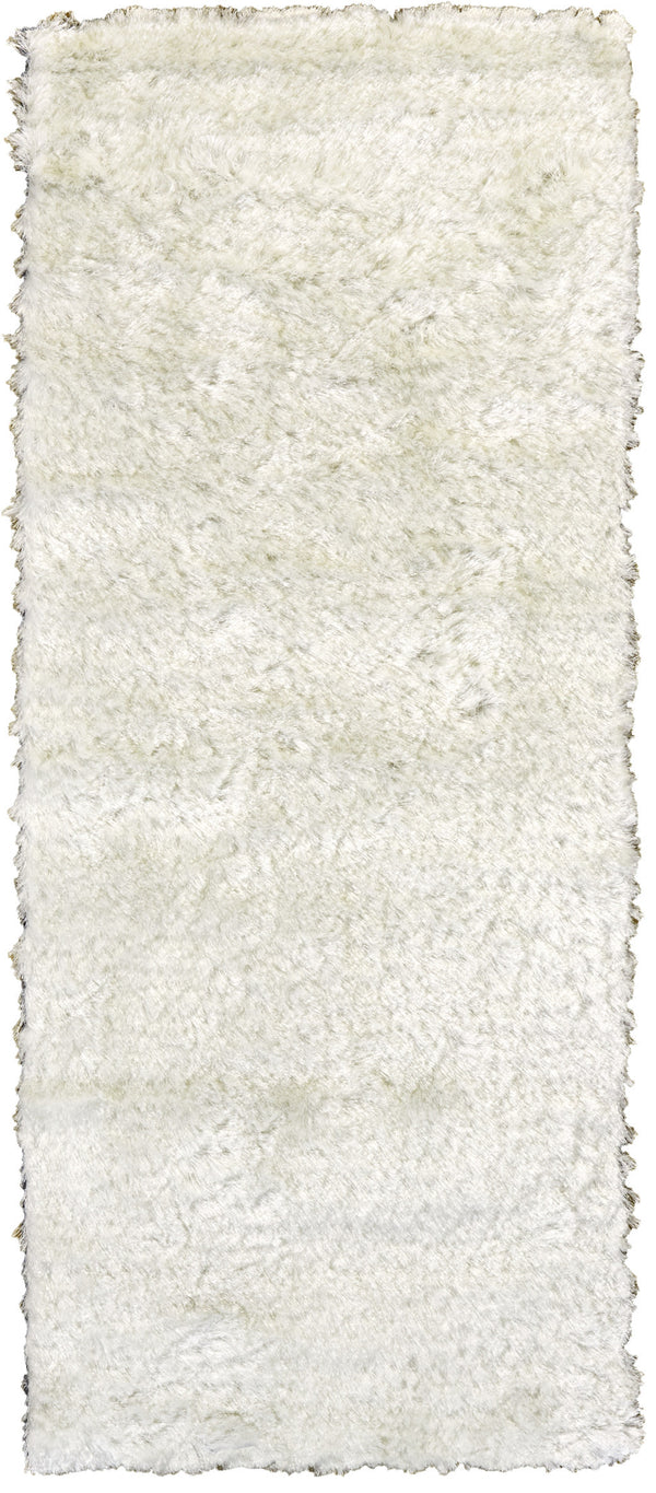Homeroots 5' Handmade Pink Shag Area Rug - Luxurious Tufted Design For Cozy Living Spaces And Decor Accents White Cotton Blend 511014