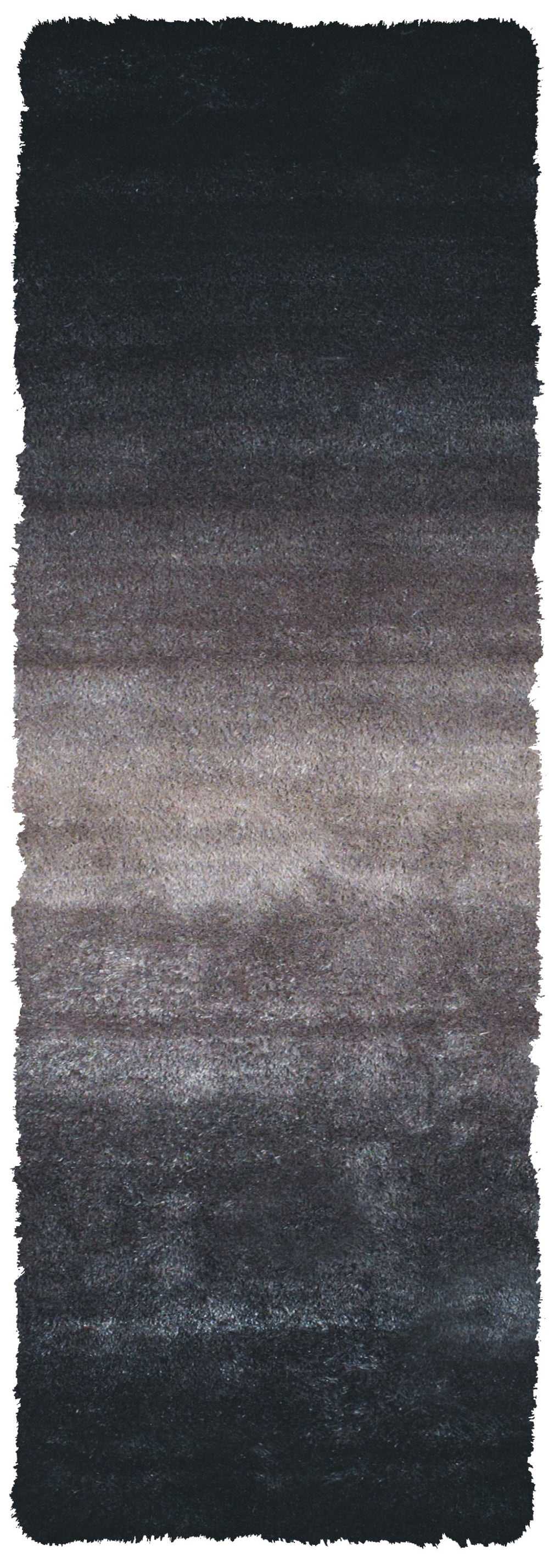 Homeroots 6' Charcoal Shag Hand Tufted Runner Rug  Cotton Blend 511021