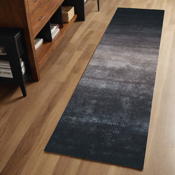 Homeroots 6' Charcoal Shag Hand Tufted Runner Rug  Cotton Blend 511021