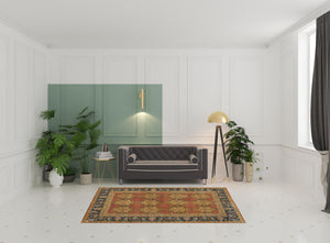 Homeroots 5' X 8' Tan Orange And Brown Wool Floral Hand Knotted Stain Resistant Area Rug Tan,Orange,Brown Wool 511032