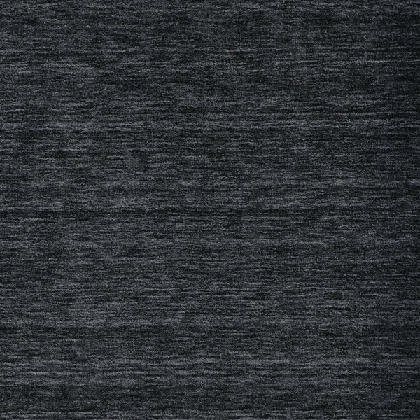 Homeroots 5' X 8' Black Wool Hand Woven Area Rug Black Wool 511043