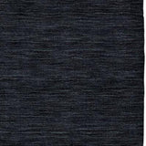 Homeroots 8' Runner Black Hand Woven Runner Rug Black Wool Blend 511046