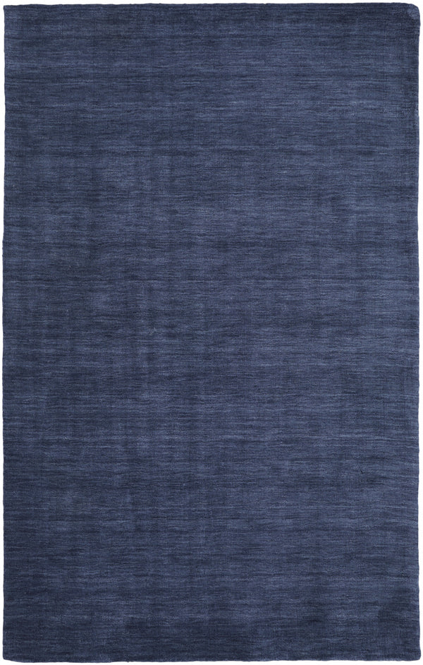 Homeroots 5' X 8' Blue Wool Hand Woven Area Rug Blue Wool 511051
