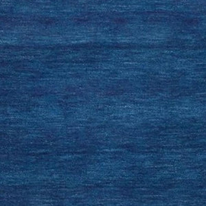 HomeRoots 4' Hand Woven Black Wool Area Rug - Timeless Elegance, Durable Comfort for Modern Living Spaces Blue 8' Runner 511054