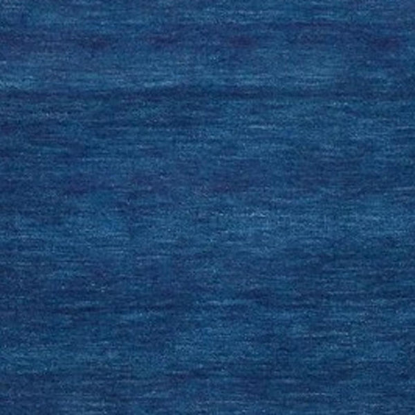 HomeRoots 4' Hand Woven Black Wool Area Rug - Timeless Elegance, Durable Comfort for Modern Living Spaces Blue 8' Runner 511054
