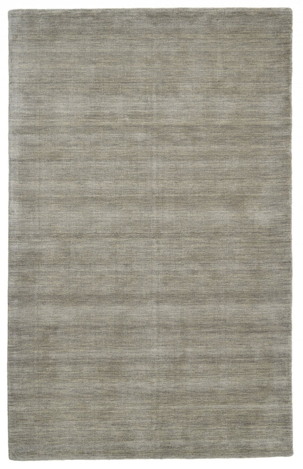 HomeRoots 4' Hand Woven Black Wool Area Rug - Timeless Elegance, Durable Comfort for Modern Living Spaces 4' X 6' 511058
