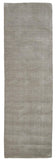 Homeroots 8' Runner Gray And Ivory Shag Hand Woven Runner Rug Gray,Ivory Wool Blend 511062