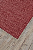 Homeroots 4' X 6' Red Wool Hand Woven Area Rug Red Wool 511066