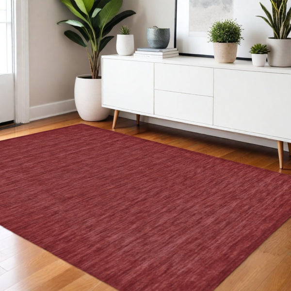 HomeRoots 4' Hand Woven Black Wool Area Rug - Timeless Elegance, Durable Comfort for Modern Living Spaces 4' X 6' 511066