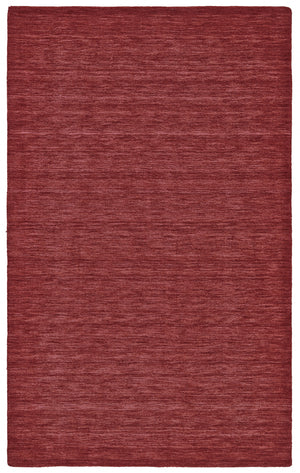 Homeroots 8' X 11' Red Wool Hand Woven Area Rug Red Wool 511068
