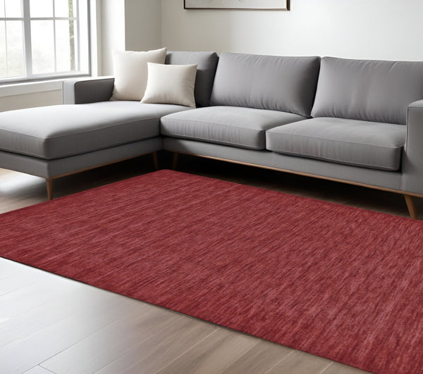 HomeRoots 4' Hand Woven Black Wool Area Rug - Timeless Elegance, Durable Comfort for Modern Living Spaces 8' X 11' 511068