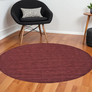 Homeroots 4' Black Wool Hand Woven Area Rug - Stain Resistant, Unique Artisan Craftsmanship For Modern Spaces 8' Round Wool 511071