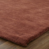 Homeroots 4' X 6' Orange And Red Wool Hand Woven Stain Resistant Area Rug Orange,Red Wool 511074