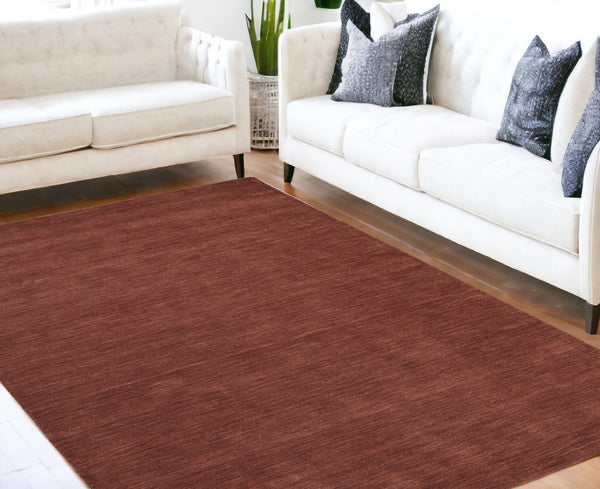 HomeRoots 4' Hand Woven Black Wool Area Rug - Timeless Elegance, Durable Comfort for Modern Living Spaces 5' X 8' 511075