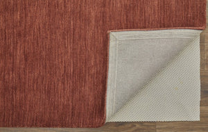 Homeroots 4' Black Wool Hand Woven Area Rug - Stain Resistant, Unique Artisan Craftsmanship For Modern Spaces Orange,Red Wool 511076