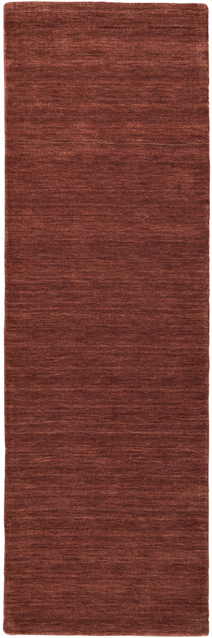 Homeroots 8' Orange And Red Wool Hand Woven Stain Resistant Runner Rug Orange,Red Wool 511078