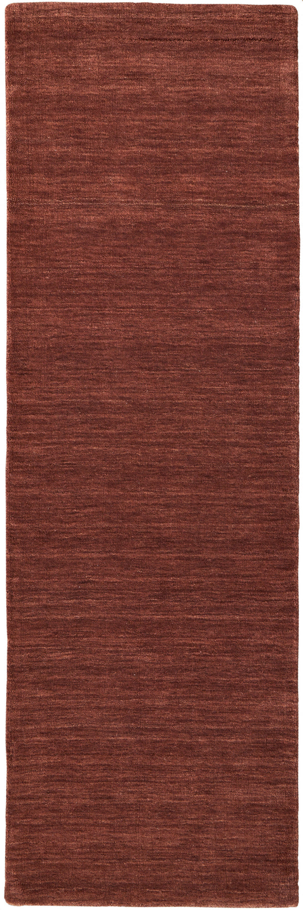Homeroots 8' Orange And Red Wool Hand Woven Stain Resistant Runner Rug Orange,Red Wool 511078