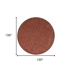 Homeroots 10' Orange And Red Round Wool Hand Woven Area Rug Orange,Red Wool 511080