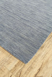 Homeroots 5' X 8' Blue And Gray Wool Hand Woven Area Rug Gray,Blue Wool 511083