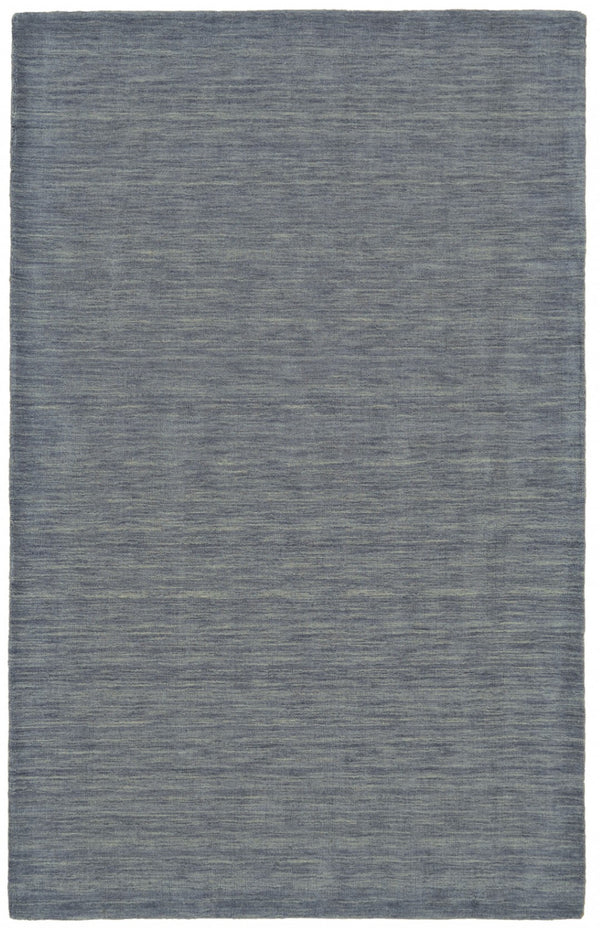 HomeRoots 4' Hand Woven Black Wool Area Rug - Timeless Elegance, Durable Comfort for Modern Living Spaces 8' X 11' 511084