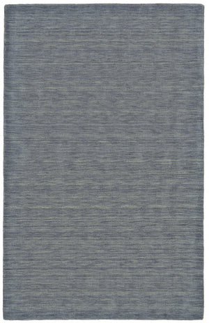 Homeroots 10' X 13' Blue And Gray Wool Hand Woven Area Rug Gray,Blue Wool 511085