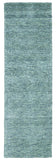 Homeroots 8' Runner Gray And Blue Hand Woven Runner Rug Gray,Blue Wool Blend 511086