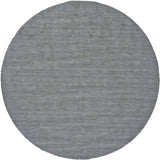 Homeroots 10' Blue And Gray Round Wool Hand Woven Area Rug Gray,Blue Wool 511088