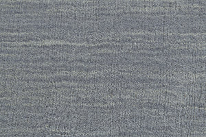 Homeroots 10' Blue And Gray Round Wool Hand Woven Area Rug Gray,Blue Wool 511088