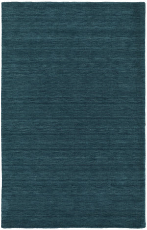 Homeroots 5' X 8' Blue And Green Wool Hand Woven Stain Resistant Area Rug Blue,Green Wool 511091